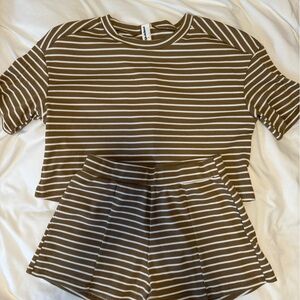 Missguided shorts and top set